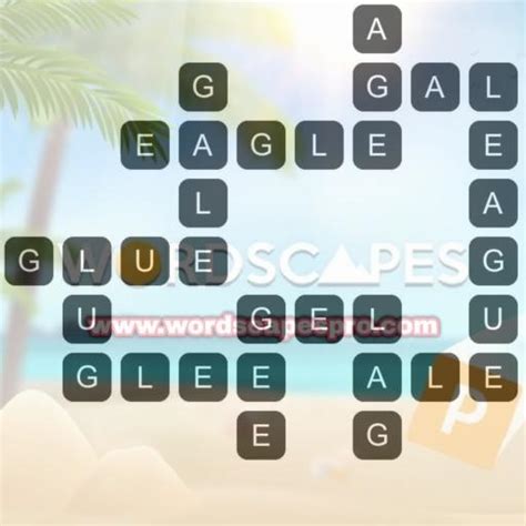 Level 213 Answers in Cloud / Sky For Wordscapes : Letters: .